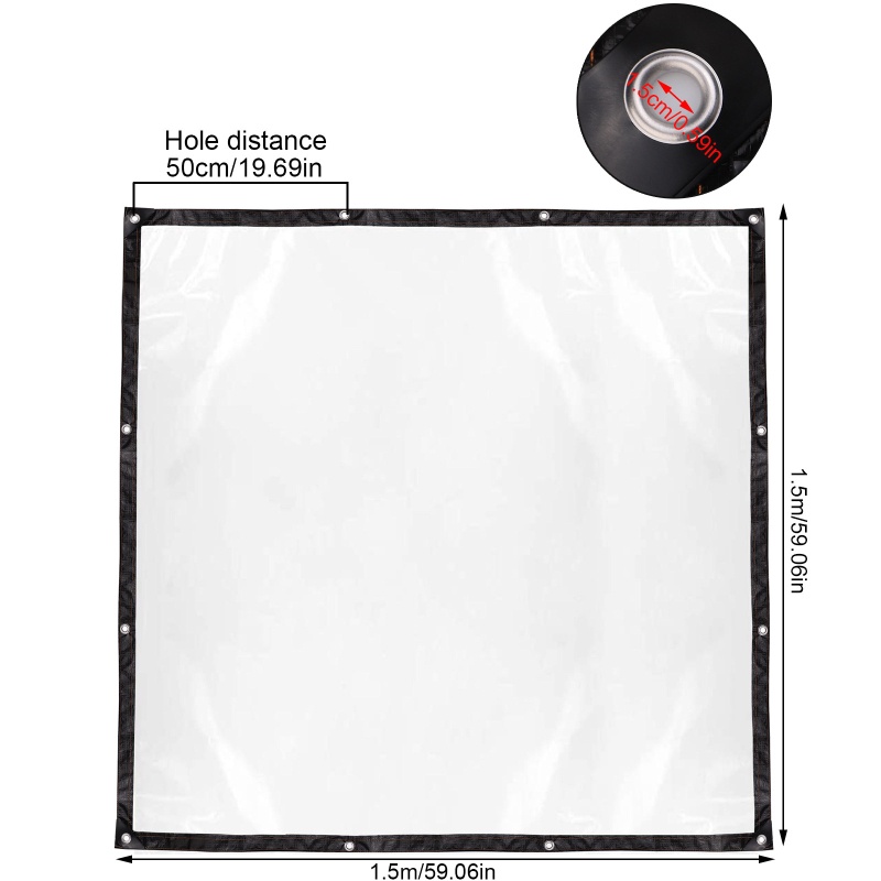 Greenhouse Plastic Film - Lona Transparente Impermeável com Ilhós para