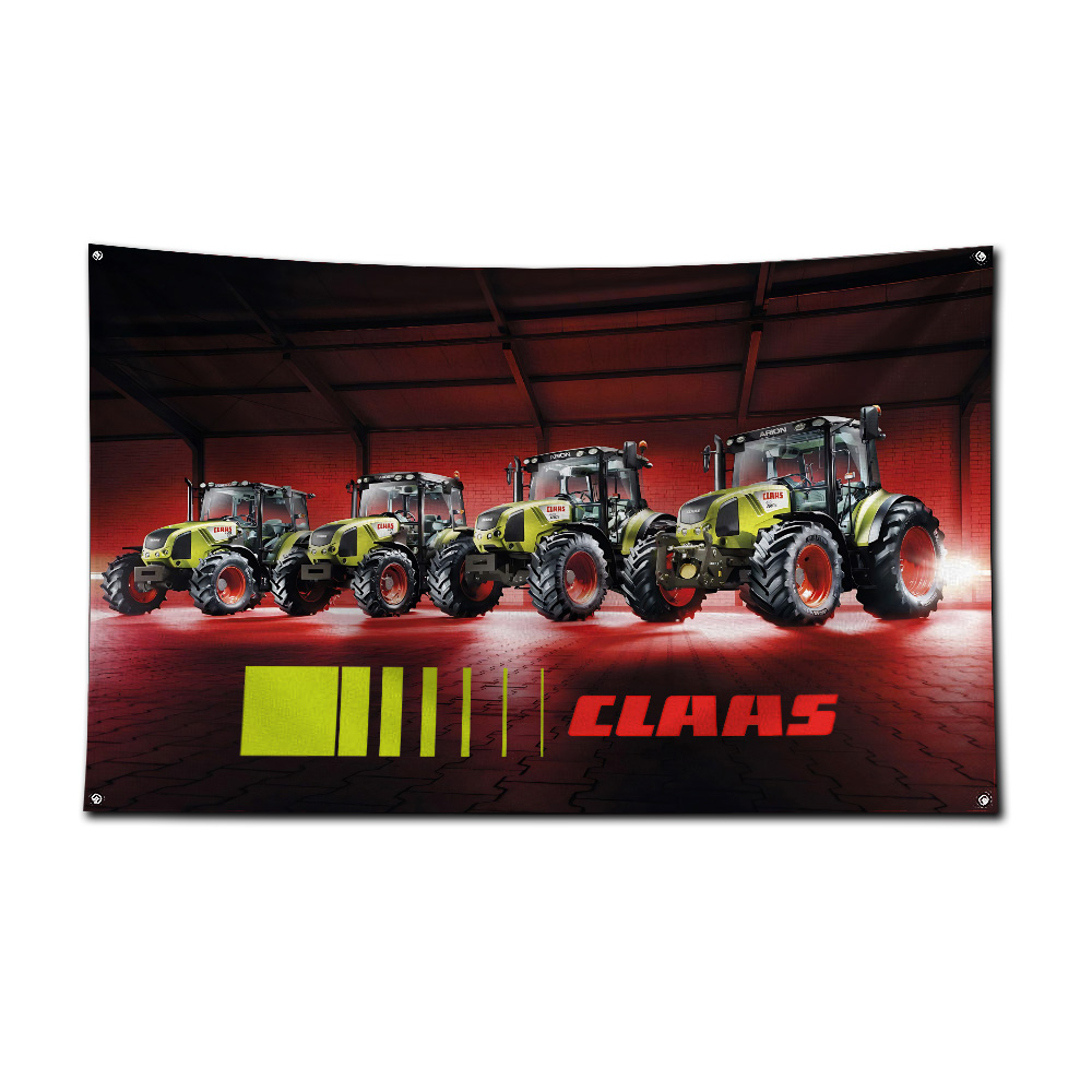 Agriculture Farming Logos - Bandeira de Trator e Colheitadeira, Bandeira